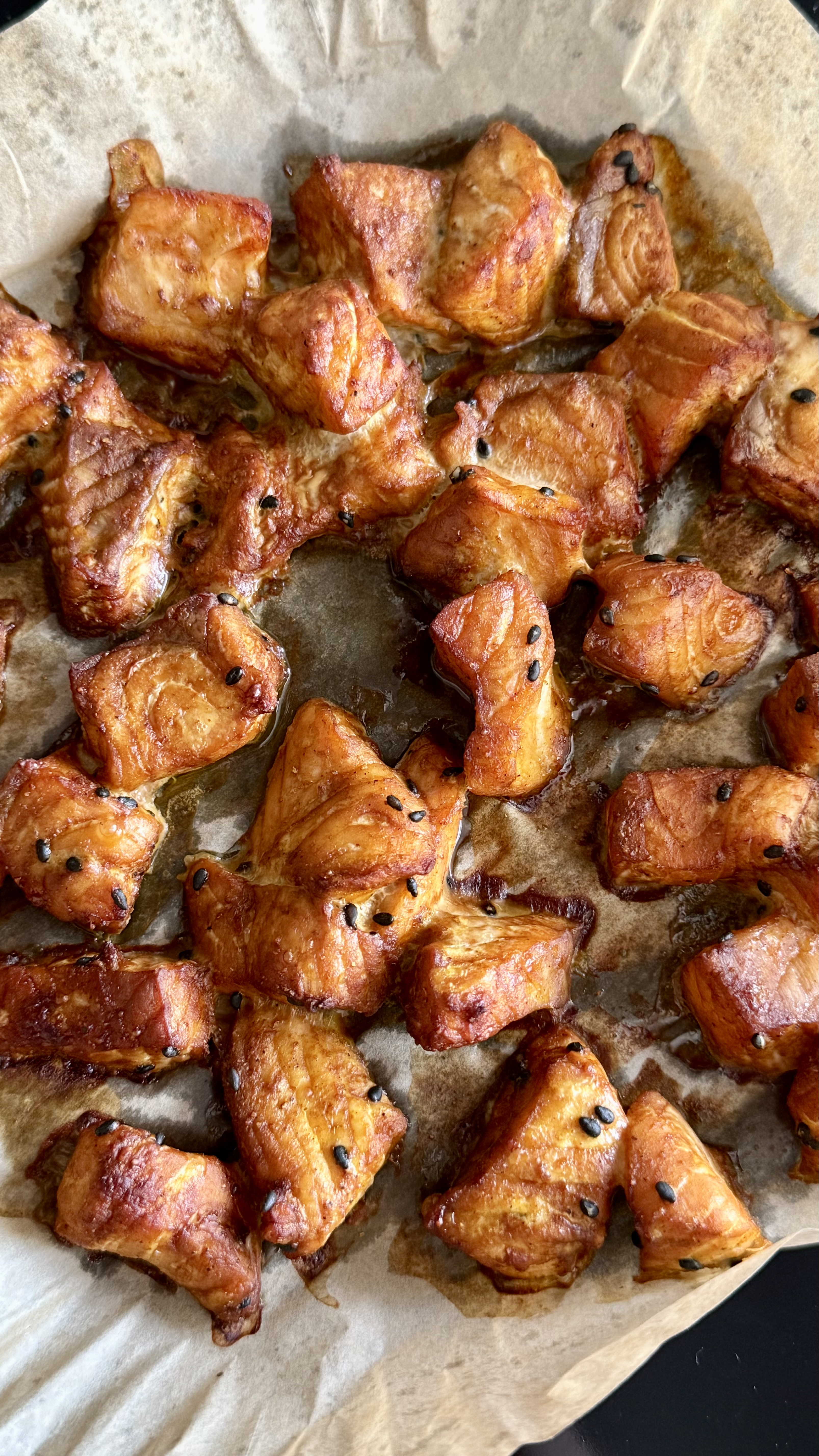 Cocinado tacos de salmón